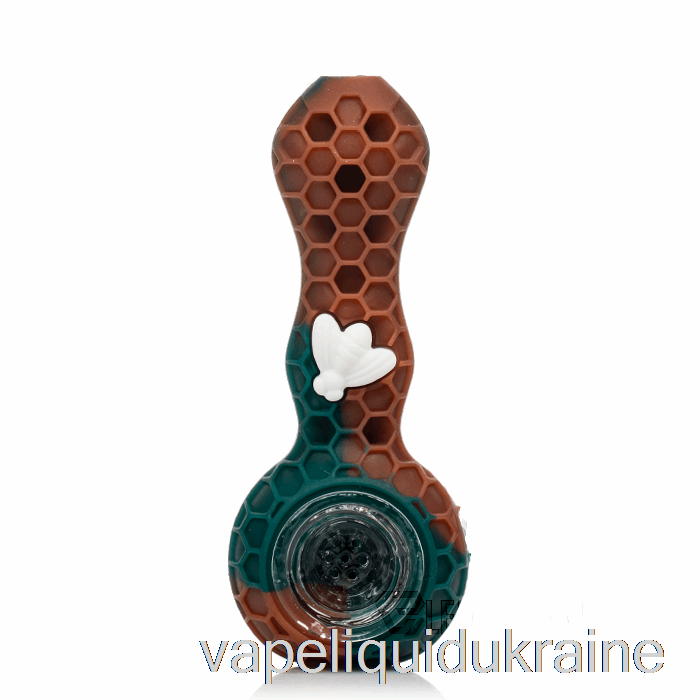 Vape Liquid Ukraine Stratus Bee Silicone Spoon Bronze (Brown / Teal / White Bee)
